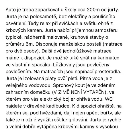 Jurta Pod Blanikem * Chotysany